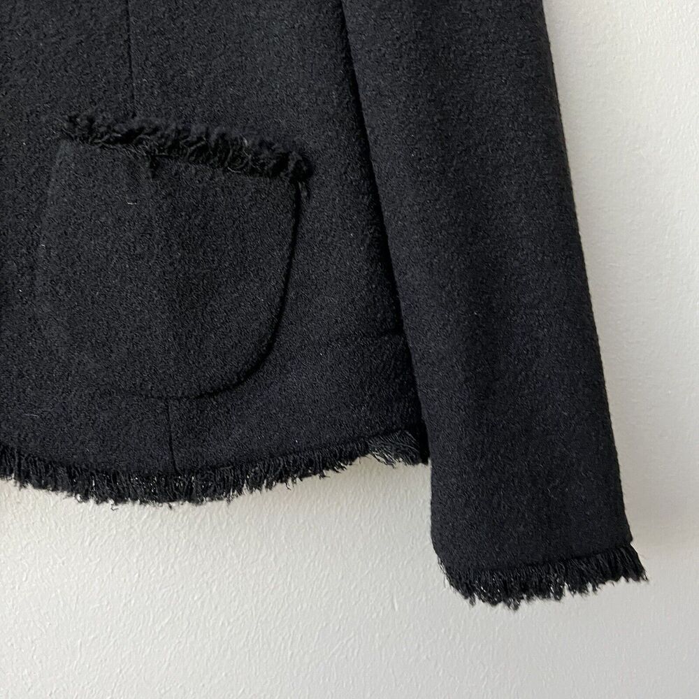 Albert Nipon Blazer Womens Size 4 Black Wool Blen… - image 5